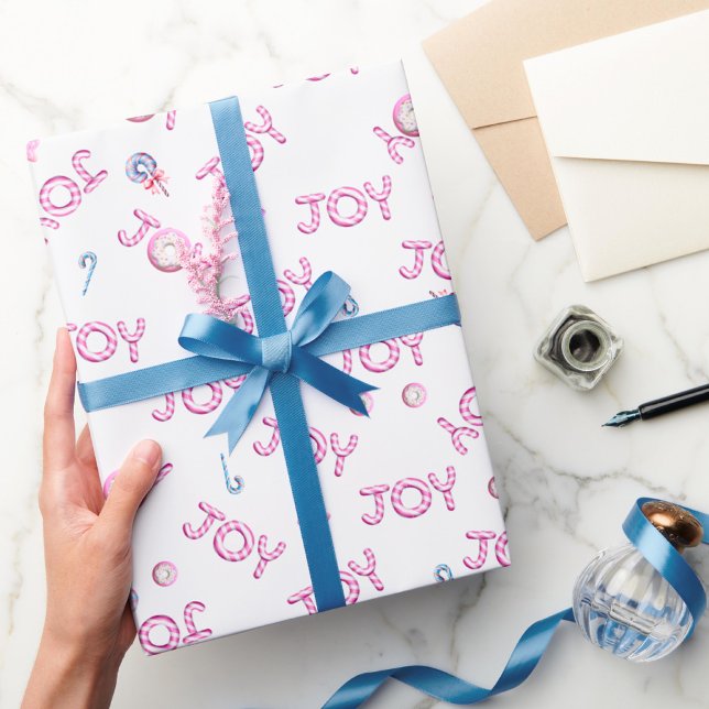 Navidades envolviendo papel de canto rosado Alegrí (Subido por el creador)