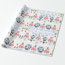 Navidades envolviendo papel Eula Genshin Pixel