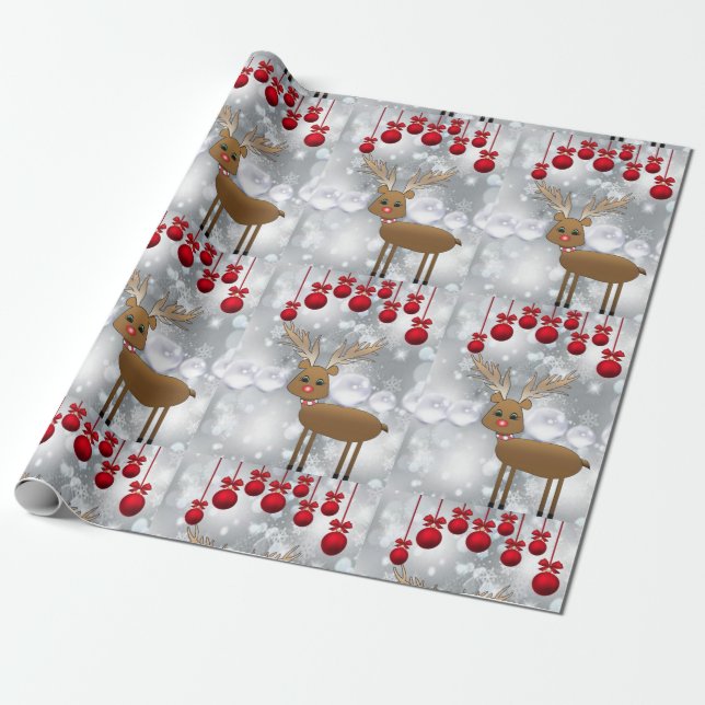 Navidades envolviendo renos de papel (Desenrollado)
