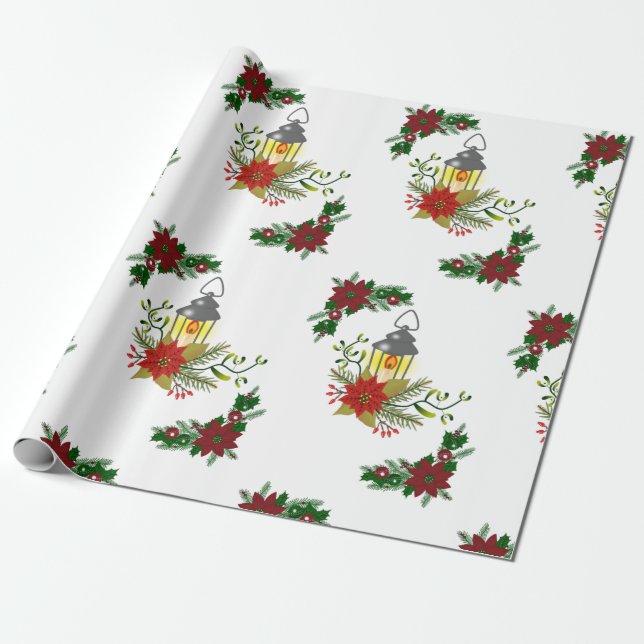 Navidades envolviendo velas de oro de papel (Desenrollado)