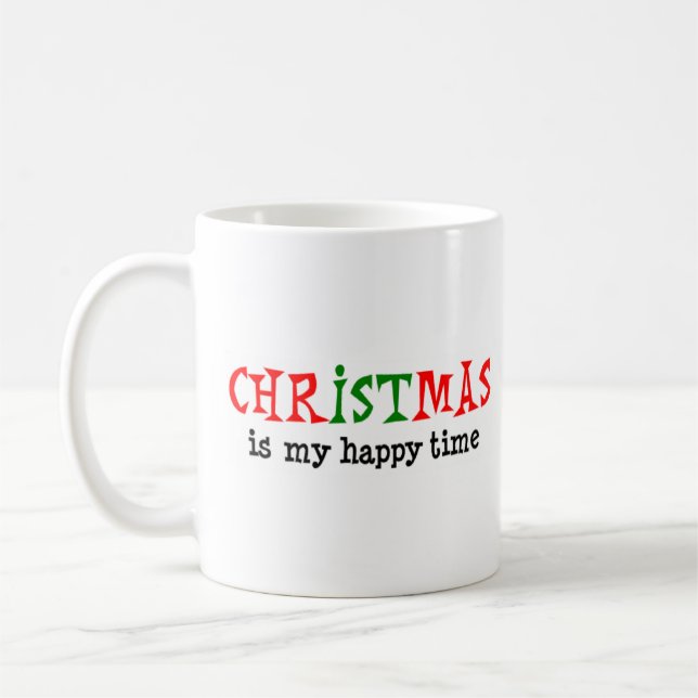 navidades es mi taza de café de tiempo feliz (Izquierda)