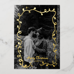 Navidades esbozados tarjeta de festividad fotográf