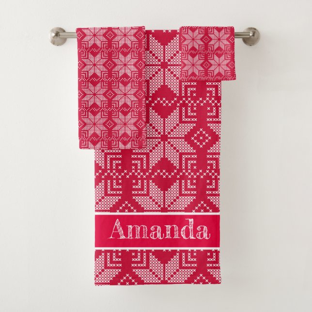 Navidades, escandinavos, rojos, blancos, copos de  (In situ)
