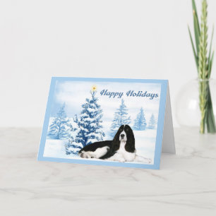 Navidades Españoles Springer ingleses Tarjeta Árbo