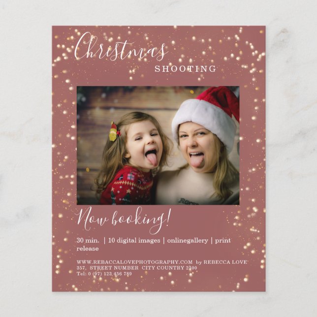 Navidades específicos del cliente Volante de fotos (Frente)