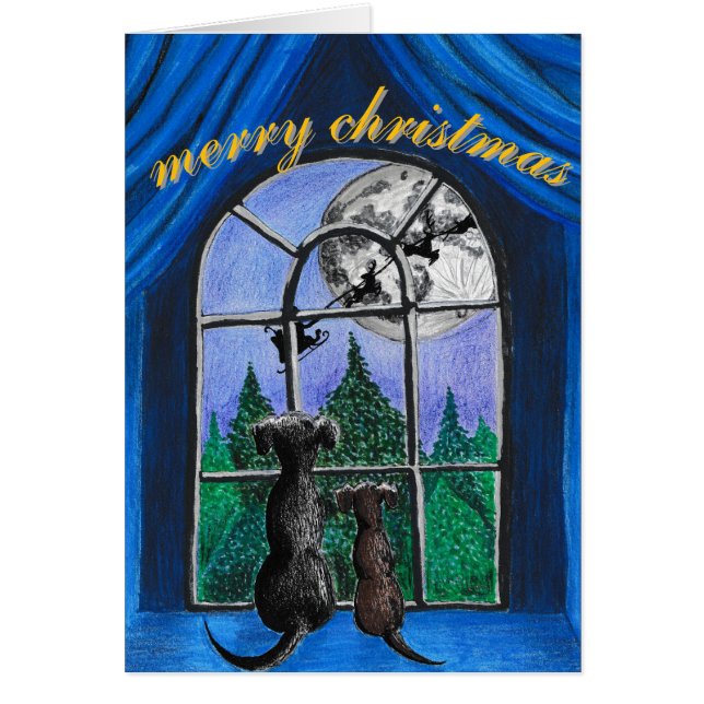 navidades "esperando a santa" perros espinosos (Frente)