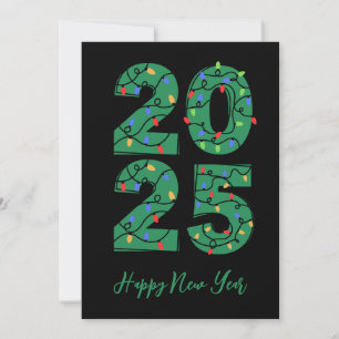 Navidades estilo simple feliz año nuevo tarjetas 2