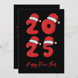 Navidades estilo simple feliz año nuevo tarjetas 2