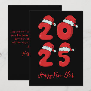 Navidades estilo simple feliz año nuevo tarjetas 2