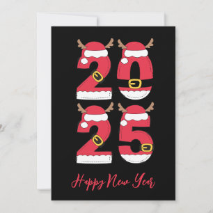 Navidades estilo simple feliz año nuevo tarjetas 2