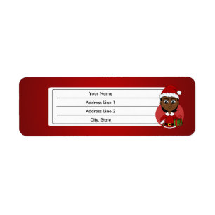 Navidades etiqueta personalizado chica