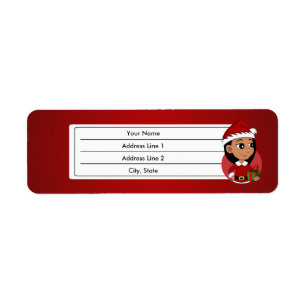 Navidades etiqueta personalizado chica