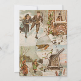 Navidades europeos vintage Card Pearl Shimmer