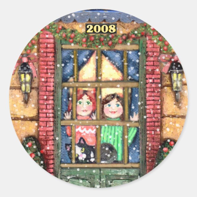 Navidades Eve Pegatinas (Anverso)