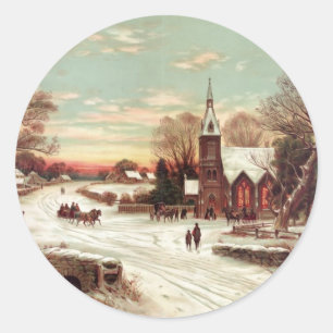 Navidades eve pegatinas de invierno