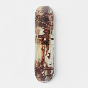 Navidades Eve Winter Scene skateboard