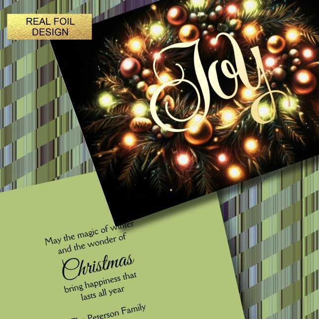 Navidades Evergreen Iluminó Wreath Joy (Subido por el creador)