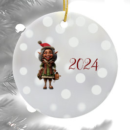 Navidades fabulosos ornamento cerámico Elf