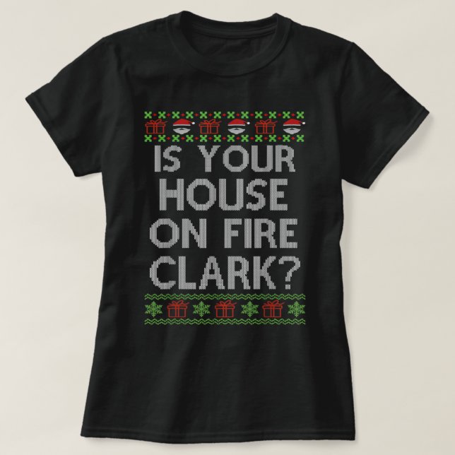 Navidades Familia Clark Ugly Sweater Divertidas Na (Diseño del anverso)