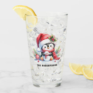 Navidades familiares de Personalizados de pingüino