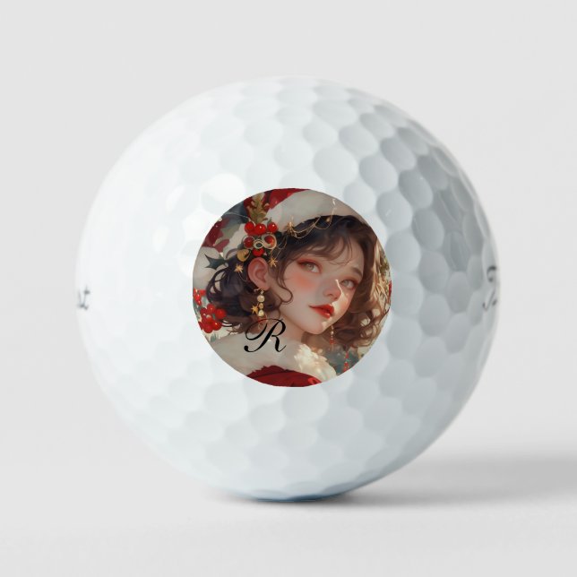 Navidades Fantasía : Románticas bolas de golf de v (Anverso)