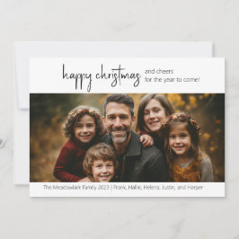 Navidades felices con una tarjeta de foto