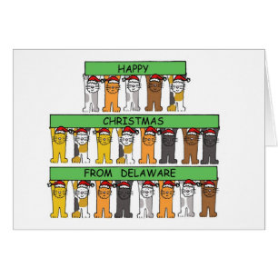 Navidades felices de gatos Personalizados de Delaw