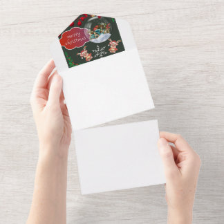 navidades felices de invitación