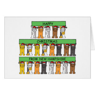 Navidades felices de New Hampshire Cute Cats