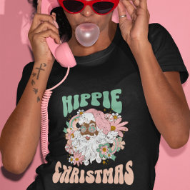 Navidades felices Navidades hippie camiseta