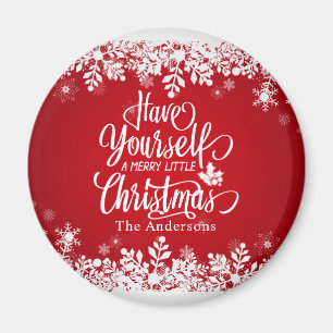 Navidades Feliz Personalizados  Imán