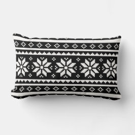 Navidades feos, blancos y negros, almohada de suét