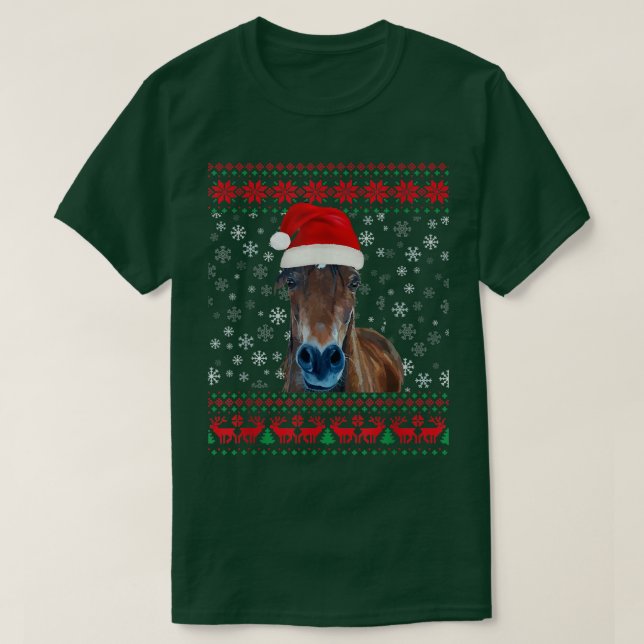 Navidades feos de caballos Sweater Lover  (Diseño del anverso)