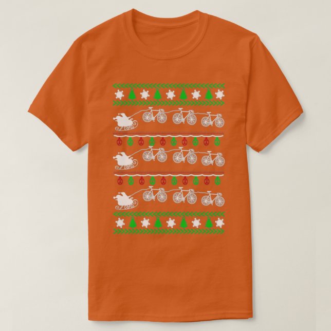 Navidades feos de ciclismo de merry Sweater Funny (Diseño del anverso)