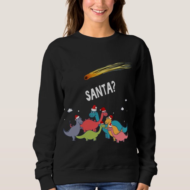 Navidades feos de dinosaurio suéter merry Extinció (Anverso)