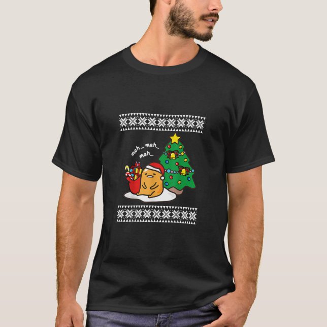 Navidades feos de Gudetama Sweater Tee141 (Anverso)