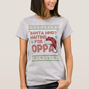 Navidades feos de K-Drama suéter esperando la Oppa