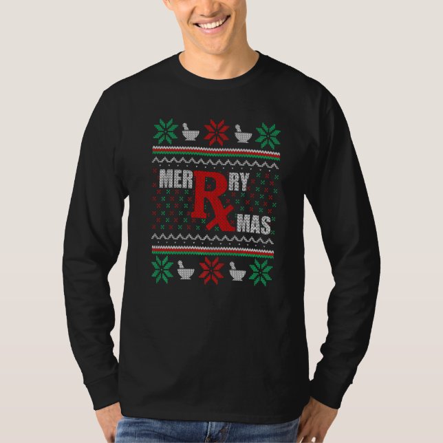 Navidades feos de la farmacia de navidad Sweater P (Anverso)
