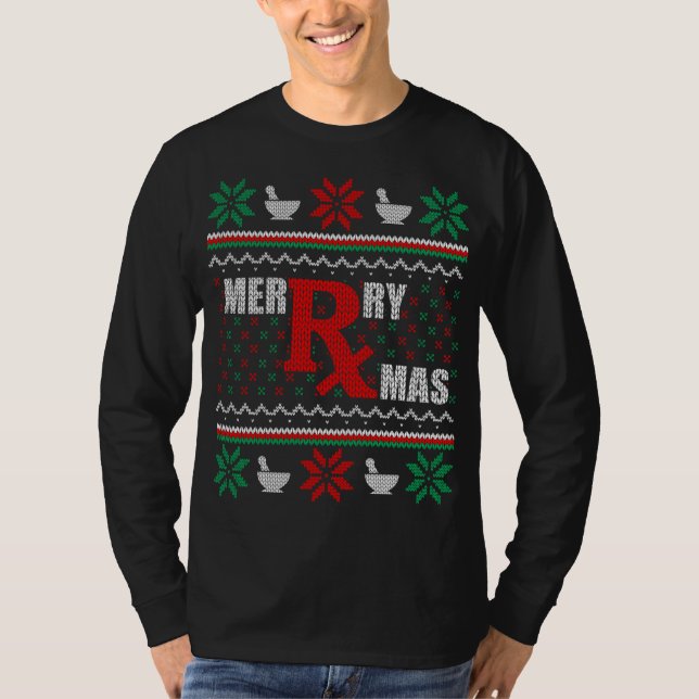 Navidades feos de la farmacia de navidad Sweater P (Anverso)