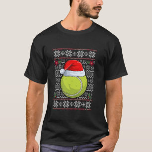 Navidades feos de la pelota de tenis Sweater Santa