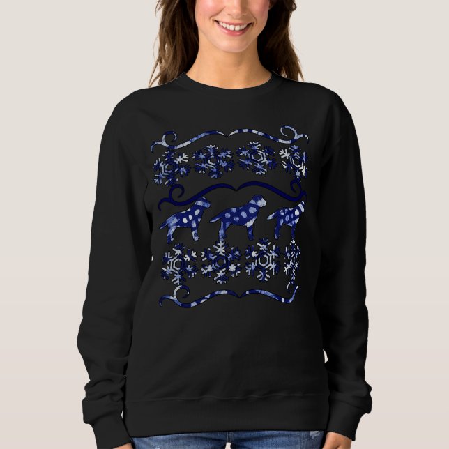 Navidades feos de Labrador Sweater (Anverso)
