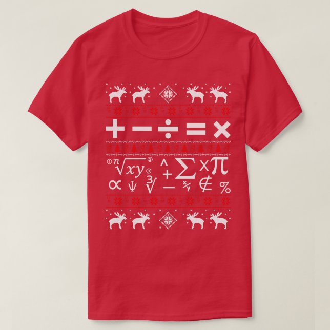 Navidades feos de matemáticas suéter (Diseño del anverso)
