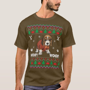 Navidades feos de perro suéter lindo WOOF Beagle d
