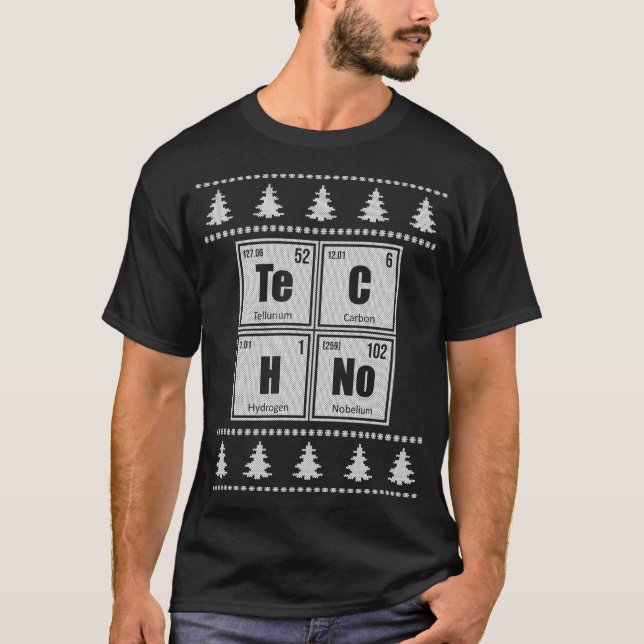Navidades feos de Techno Rave Sweater (Anverso)