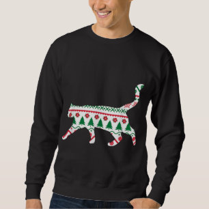 Navidades feos de un gato suéter miau navidades