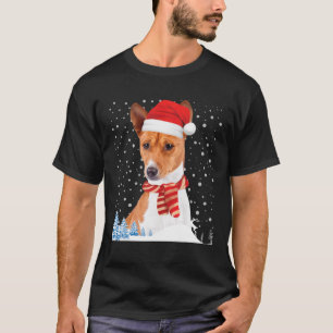 Navidades feos del perro de Basenji Sweater Santa 