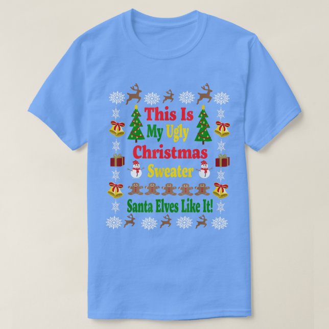 Navidades feos Navidades sudaderas familia  (Diseño del anverso)
