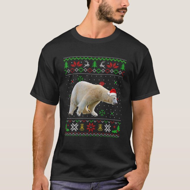 Navidades feos Pajama Sweater Polar Bear Animales  (Anverso)