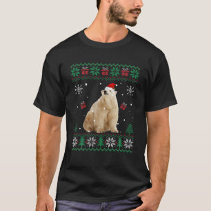 Navidades feos Pajama Sweater Polar Bear Animales