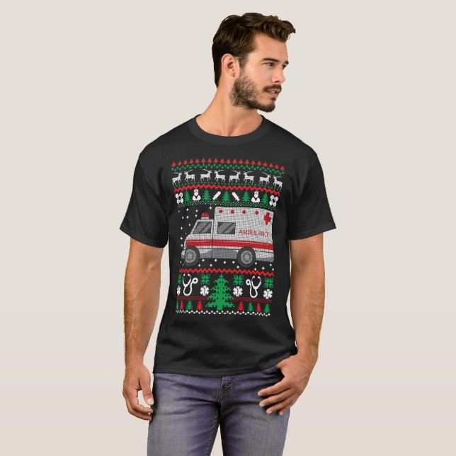 Navidades feos paramédicos Sweater Funny feriado (Anverso completo)